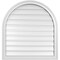 Ekena Millwork Round Top Surface Mount PVC Gable Vent: Functional, w/ 2"W x 1-1/2"P Brickmould Frame, 30"W x 32"H GVPRT30X3202SF - alternate 1